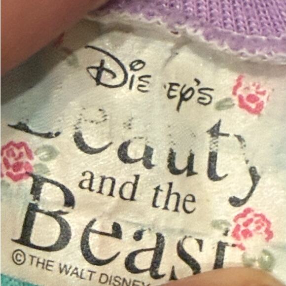 RARE Vintage 90s Disney Belle Beauty & The Beast Nightgown 4T Ruffle Hem - Picture 12 of 13